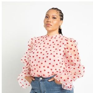 Flirty Heart Top with Open Back